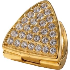 AKALIA AKALIA Luna Waterproof Dainty Triangle Zircon Pave Stud