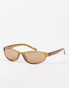 A.Kjaerbede A.Kjaerbede Alexa slim oval cat-eye sunglasses in smoke transparent-Brown
