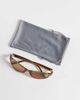 A.Kjaerbede A.Kjaerbede Alexa slim oval cat-eye sunglasses in smoke transparent-Brown - 3