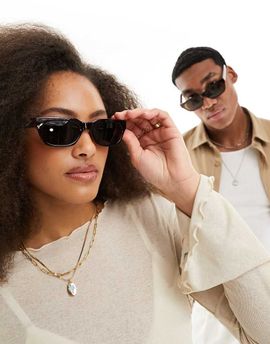 A.Kjaerbede A.Kjaerbede bror rectangle sunglasses in brown transparent