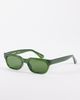 A.Kjaerbede A.Kjaerbede Bror slim sunglasses in dark green transparent - 1
