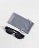 A.Kjaerbede A.Kjaerbede Charlie slim rectangular sunglasses in black - 3