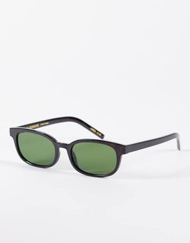 A.Kjaerbede A.Kjaerbede Charlie slim rectangular sunglasses in demi tortoise-Brown