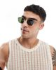 A.Kjaerbede A.Kjaerbede Hello round metal frame sunglasses in gold - 3