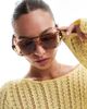 A.Kjaerbede A.Kjaerbede Kaya aviator sunglasses in light tortoise-Brown - 1