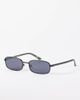 A.Kjaerbede A.Kjaerbede Noah slim square metal frame sunglasses in black - 1