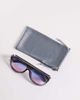 A.Kjaerbede A.Kjaerbede Rio oversized shield aviator sunglasses in gray transparent with gradient lens - 3