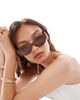 A.Kjaerbede A.Kjaerbede Winnie cat eye sunglasses in chocolate brown - 1