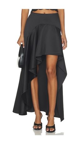 AKNVAS AKNVAS Alana Draped Satin Skirt