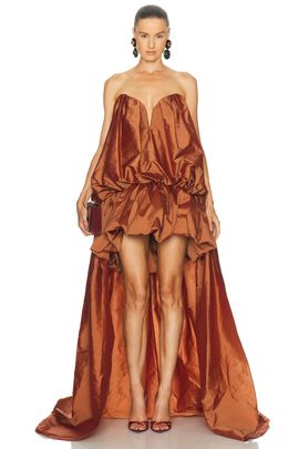 AKNVAS AKNVAS Arlene Draped Runway Gown