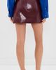 AKNVAS AKNVAS Cherry Faux Leather Skirt Burgundy - 3