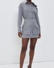 AKNVAS AKNVAS Cherry Pinstripe Mini Skirt Grey/White - 5