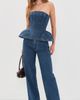 AKNVAS AKNVAS Emmi Corset Denim Top Blue - 5