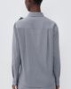 AKNVAS AKNVAS Flor Pinstripe Button Down Shirt Grey/White - 3