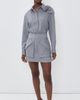 AKNVAS AKNVAS Flor Pinstripe Button Down Shirt Grey/White - 5