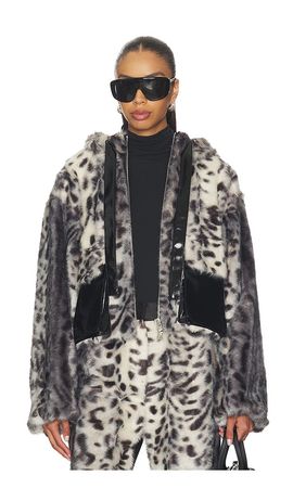 AKNVAS AKNVAS Hesse Faux Fur Leopard Jacket