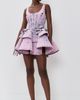 AKNVAS AKNVAS Kaitlyn Denim Fit and Flare Dress Pink - 5