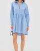 AKNVAS AKNVAS Kate Poplin Dress Blue / White - 5