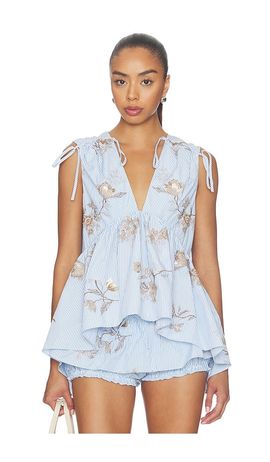 AKNVAS AKNVAS Lamia Poplin Top