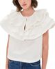 AKNVAS AKNVAS Linda Taffeta Cape Top Cream - 1