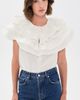 AKNVAS AKNVAS Linda Taffeta Cape Top Cream - 2