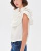 AKNVAS AKNVAS Linda Taffeta Cape Top Cream - 4