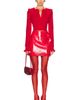 AKNVAS AKNVAS Liva Faux Leather Rose Skirt - 5