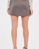 AKNVAS AKNVAS Liva Satin Skirt With Two Roses Steel Grey - 3