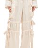 AKNVAS AKNVAS Odin Satin Tie Trousers Cream - 1
