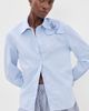 AKNVAS AKNVAS Poplin Rose Button Down Shirt Sky Blue Stripe - 2