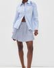 AKNVAS AKNVAS Poplin Rose Button Down Shirt Sky Blue Stripe - 5