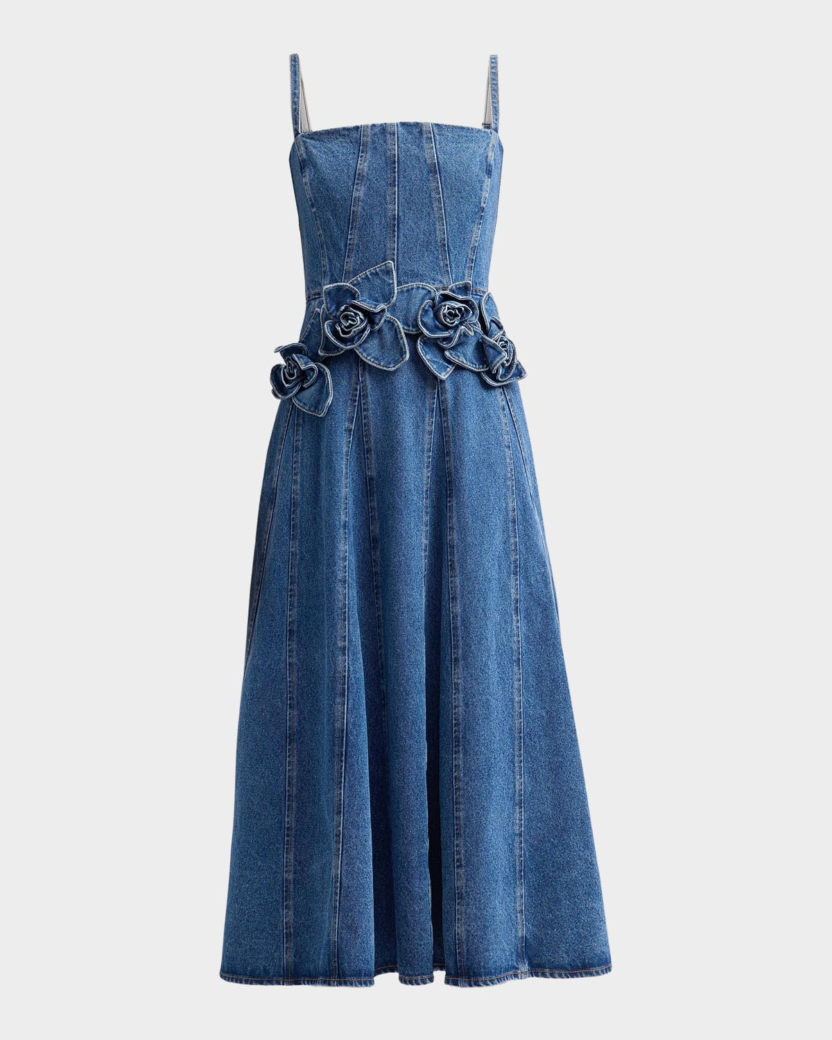 AKNVAS Eryn Denim Midi Dress
