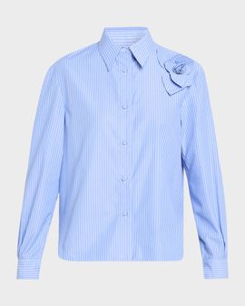 AKNVAS Flor Long-Sleeve Poplin Shirt