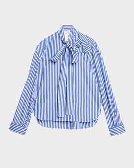 AKNVAS Flor Tied Poplin Shirt