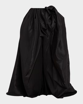 AKNVAS Jami Hand-Draped Taffeta Skirt