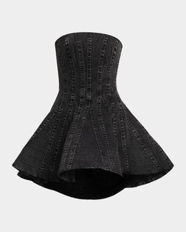 AKNVAS Lefa Washed Denim Mini Dress