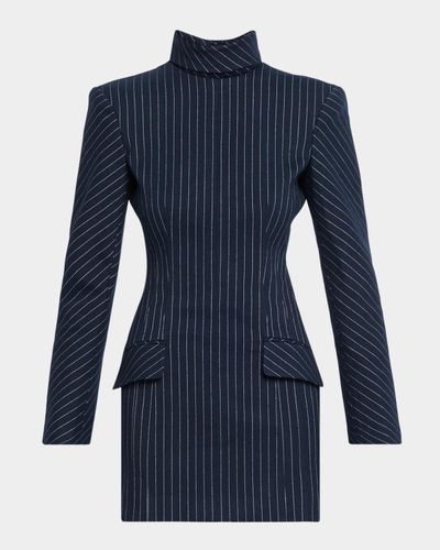 AKNVAS Toni Pinstripe Mini Dress