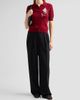 AKNVAS Women's Ailey Embroidered Wool-Cashmere Polo Sweater - 2