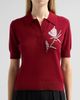 AKNVAS Women's Ailey Embroidered Wool-Cashmere Polo Sweater - 5