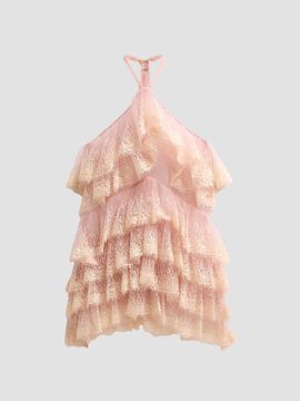 Aknvas Women's Angelica Ruffled Tiered Cocktail Mini Dress