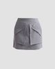 AKNVAS Women's Cherry Grey Pinstripe Skirt - 1