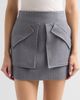 AKNVAS Women's Cherry Grey Pinstripe Skirt - 5