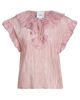Aknvas Women's Este Sequined Ruffled Sheer Top - 1