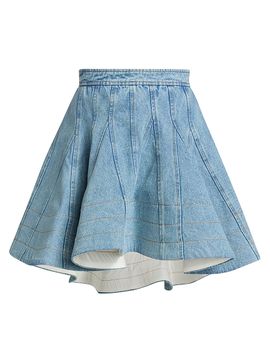 Aknvas Women's Kalle Denim A-Line Miniskirt