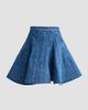 Aknvas Women's Kalle Godet Denim Mini Skirt - 1
