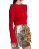 Aknvas Women's Kamomilla Ruffled Wool-Cashmere Cardigan - 4