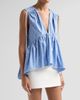 AKNVAS Women's Lamia Striped Poplin Top - 4