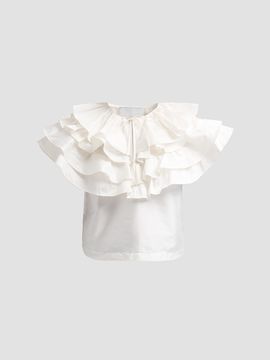 AKNVAS Women's Linda Taffeta Cape Top