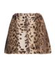 Aknvas Women's Lis Faux Fur Lynx Miniskirt - 1