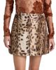 Aknvas Women's Lis Faux Fur Lynx Miniskirt - 3
